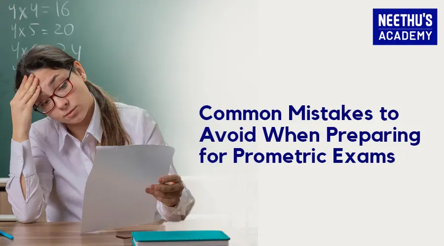 Mistakes to avoid in prometric exams