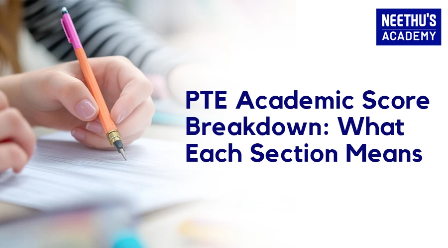 pte academic score chart