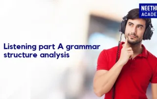 Listening Grammar Structure Tips