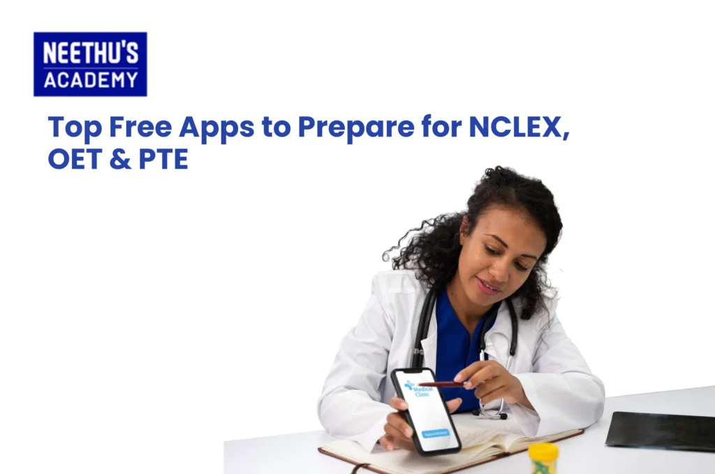 Free apps for NCLEX OET PTE