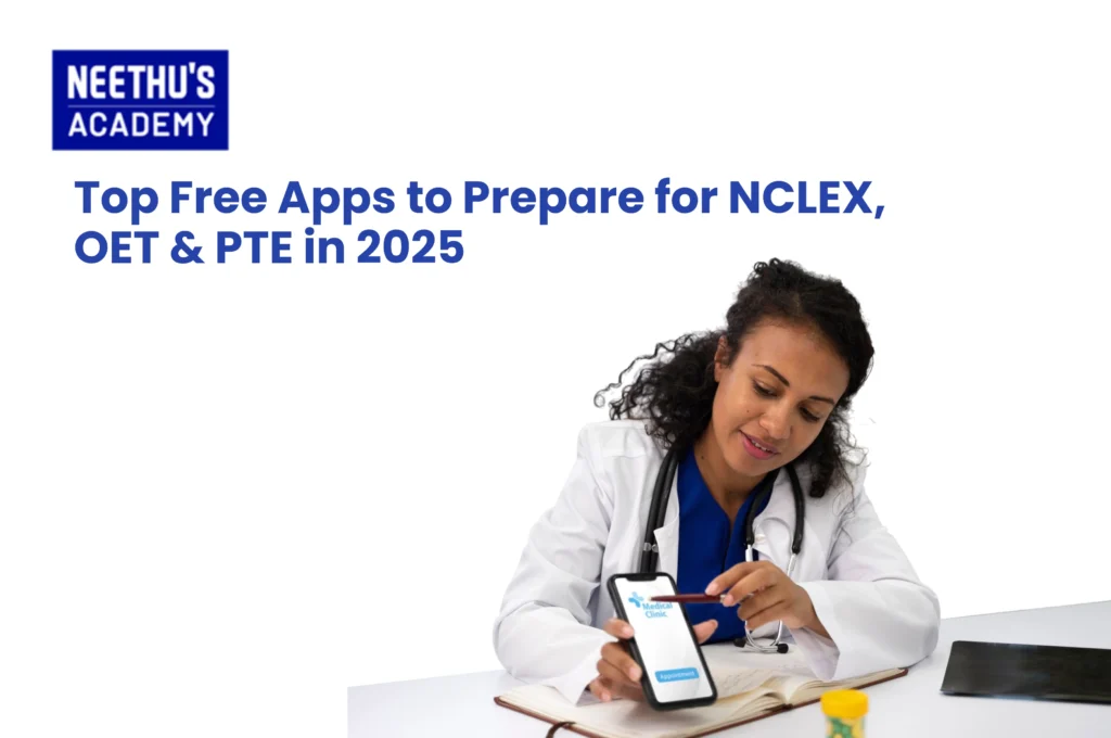 Free apps for NCLEX OET PTE 2025