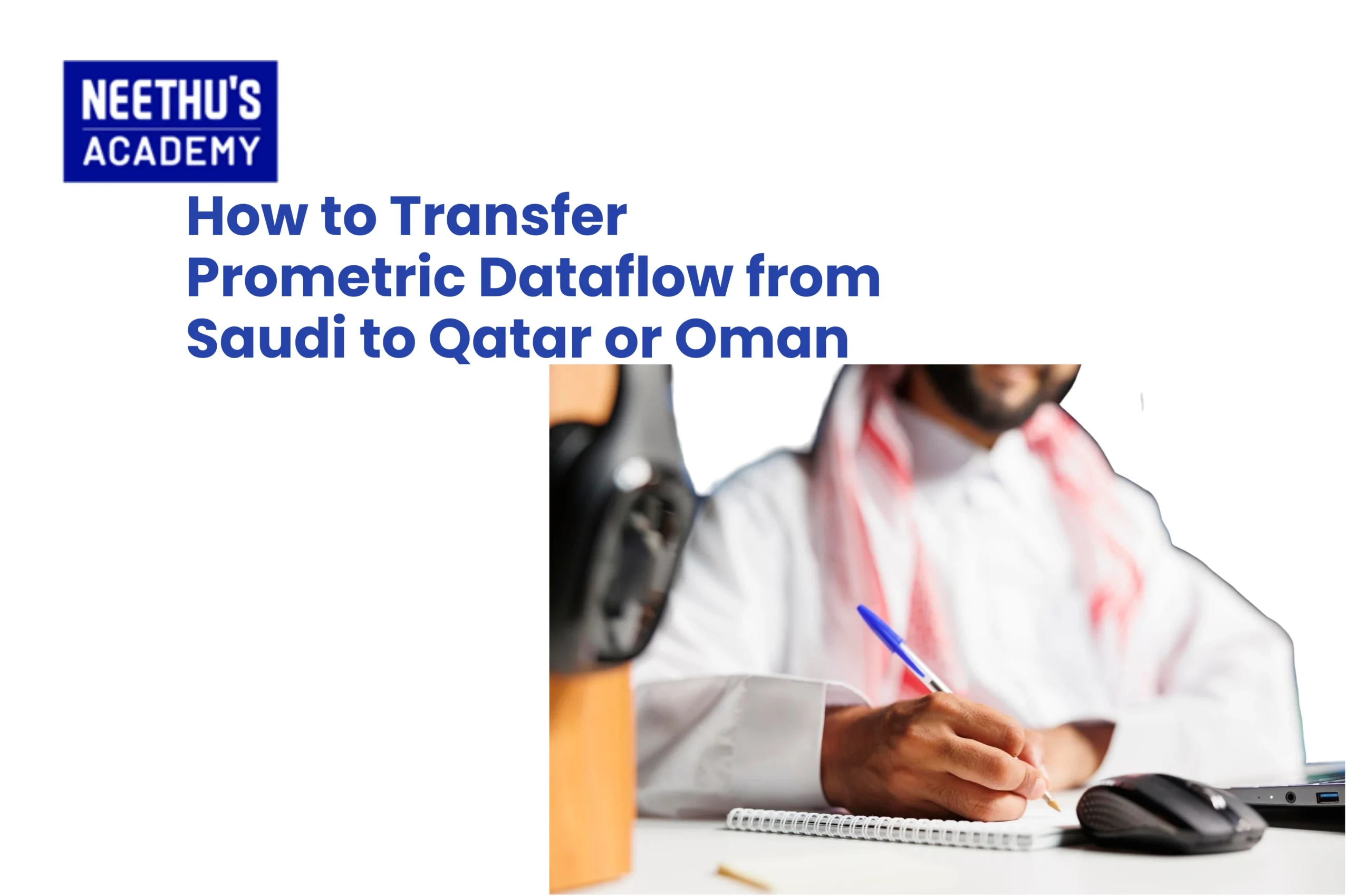 Healthcare professionals completing Prometric Dataflow transfer from Saudi Arabia to Qatar or Oman.