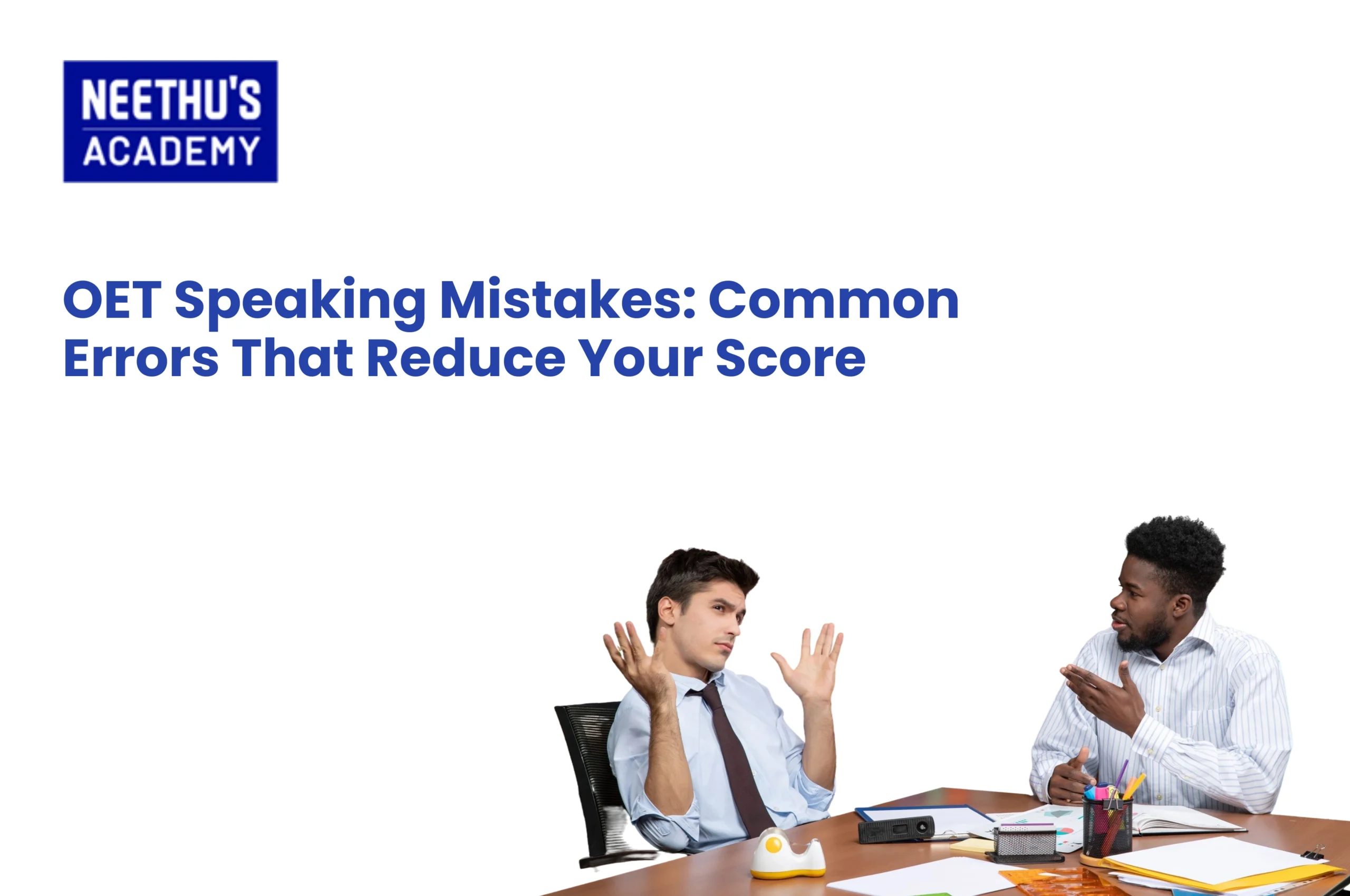 OET Speaking Mistakes Infographic – Chart showing top common OET speaking mistakes and their fixes.