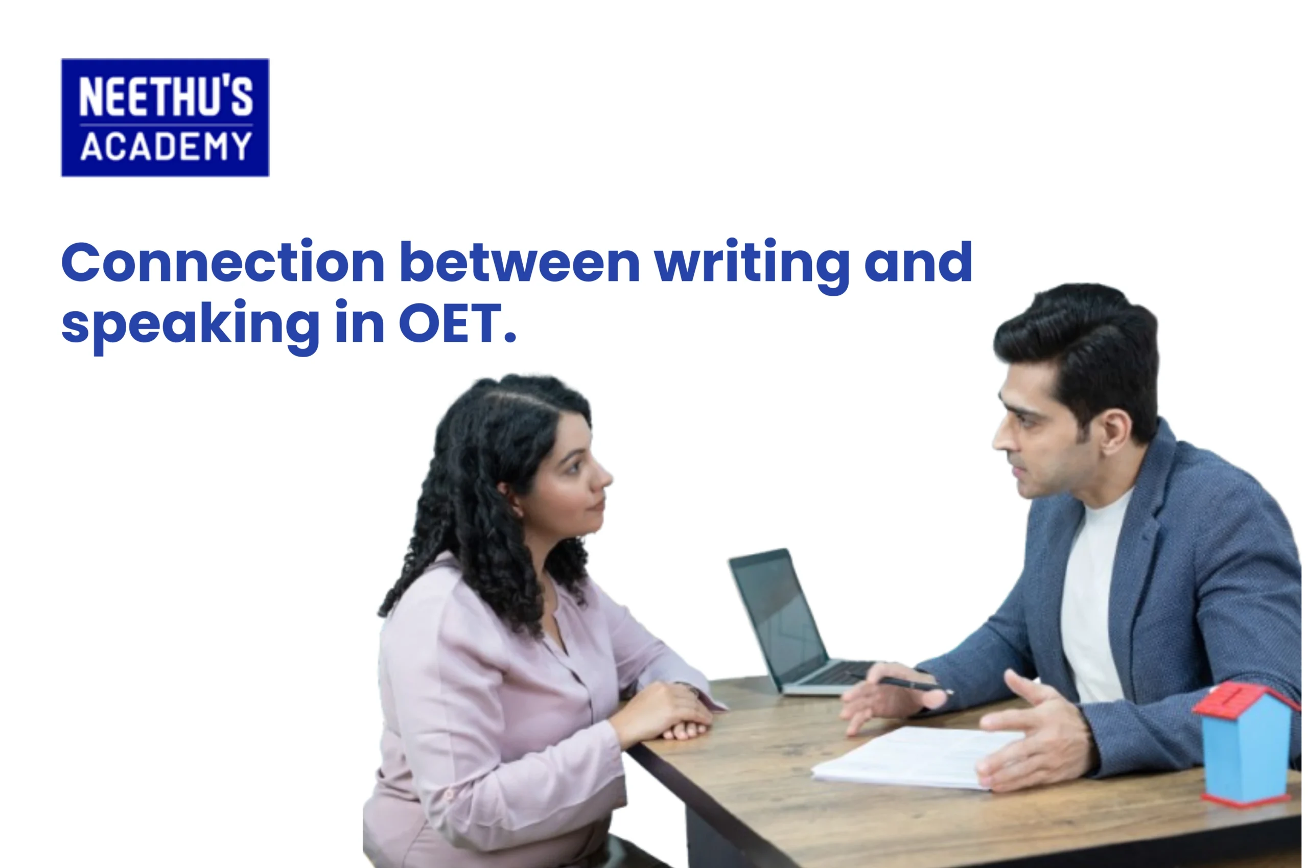 Connection between writing and speaking in OET.