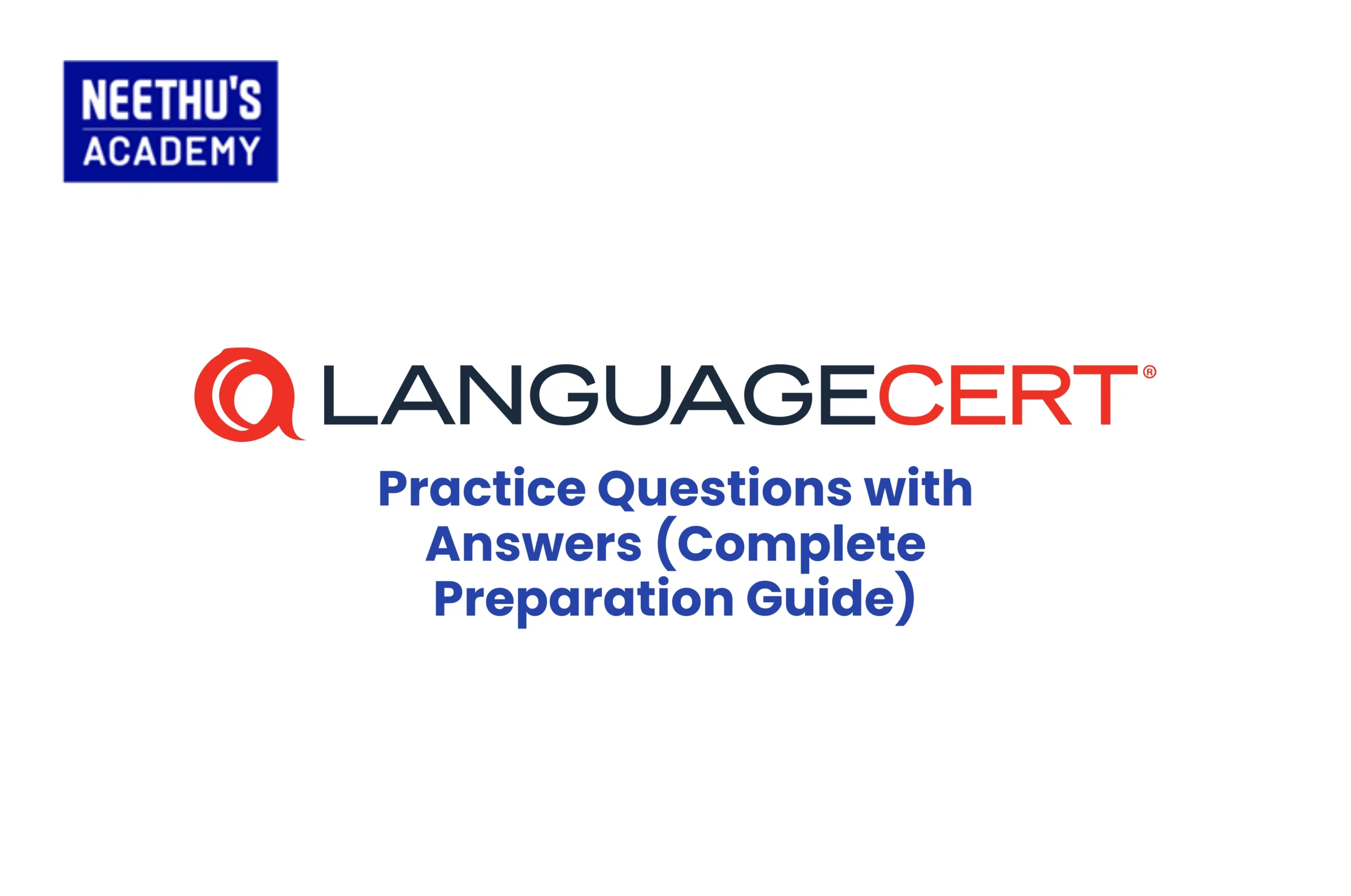 LANGUAGECERT Practice Questions with Answers (Complete Preparation Guide)