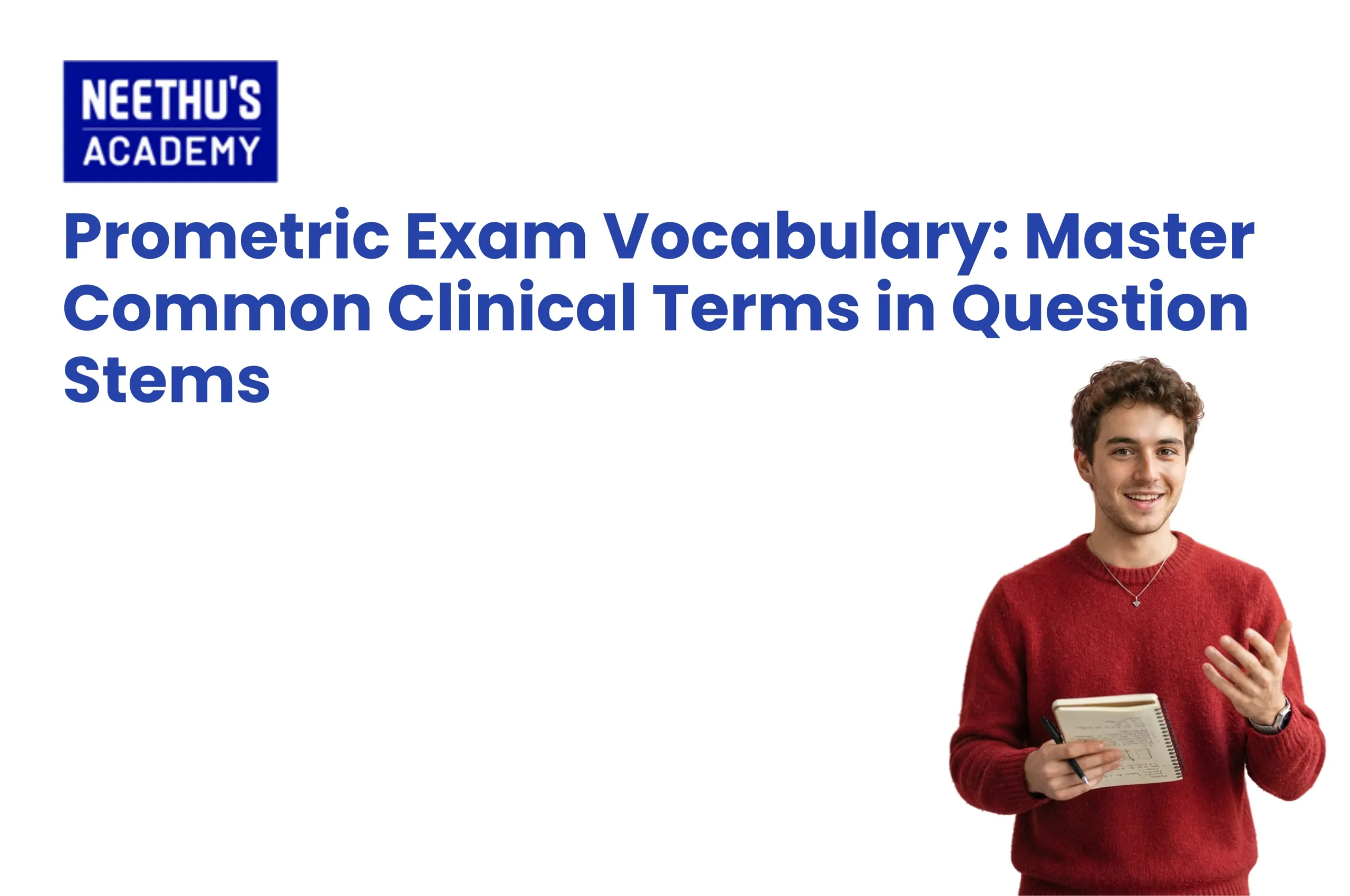 Prometric exam vocabulary and common clinical terms for healthcare licensing exams