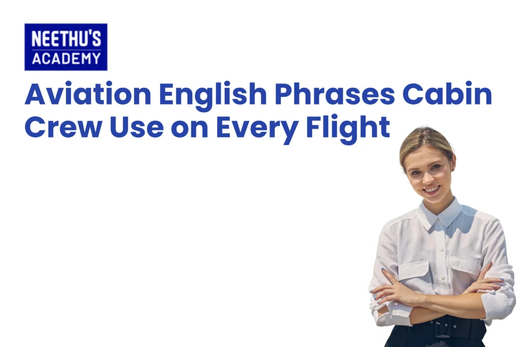 Cabin crew English phrases for professional aviation communication