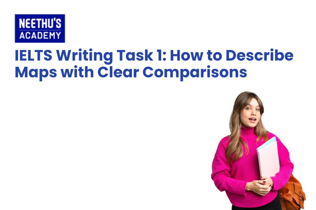 IELTS Writing Task 1 maps guide for describing changes and comparisons
