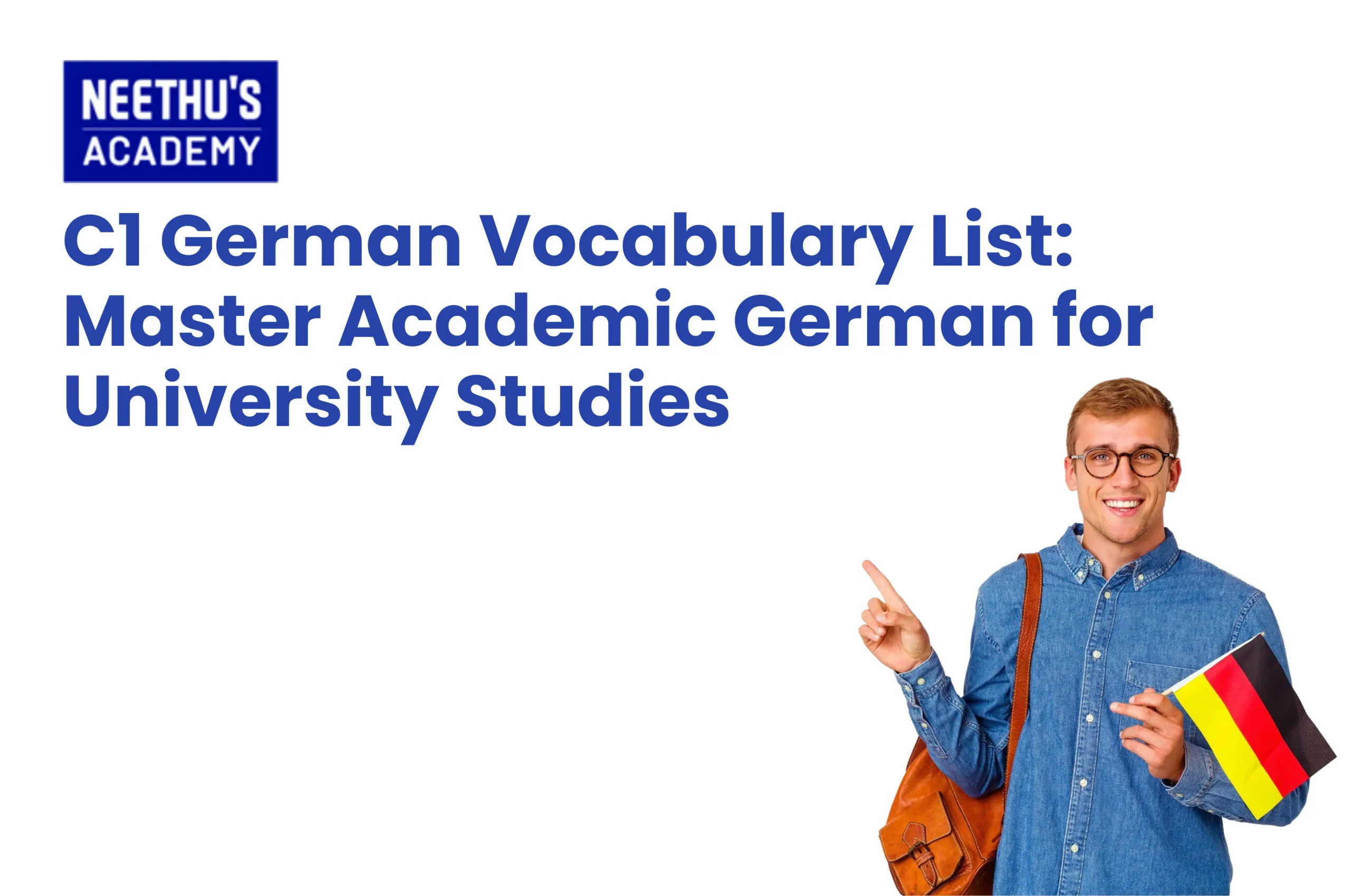 C1 German vocabulary list for academic and university studies
