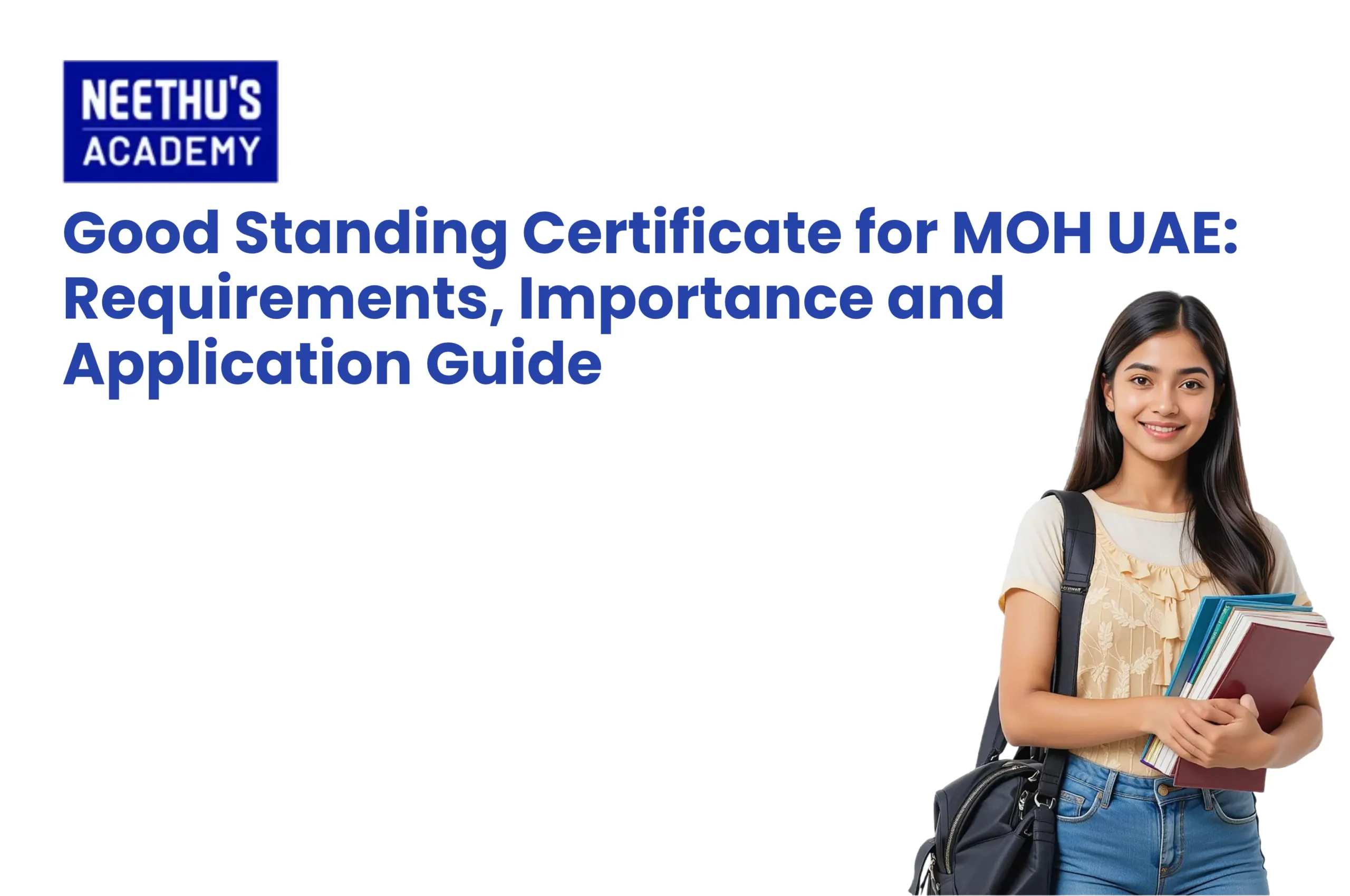 Good standing certificate for MOH UAE healthcare licensing
