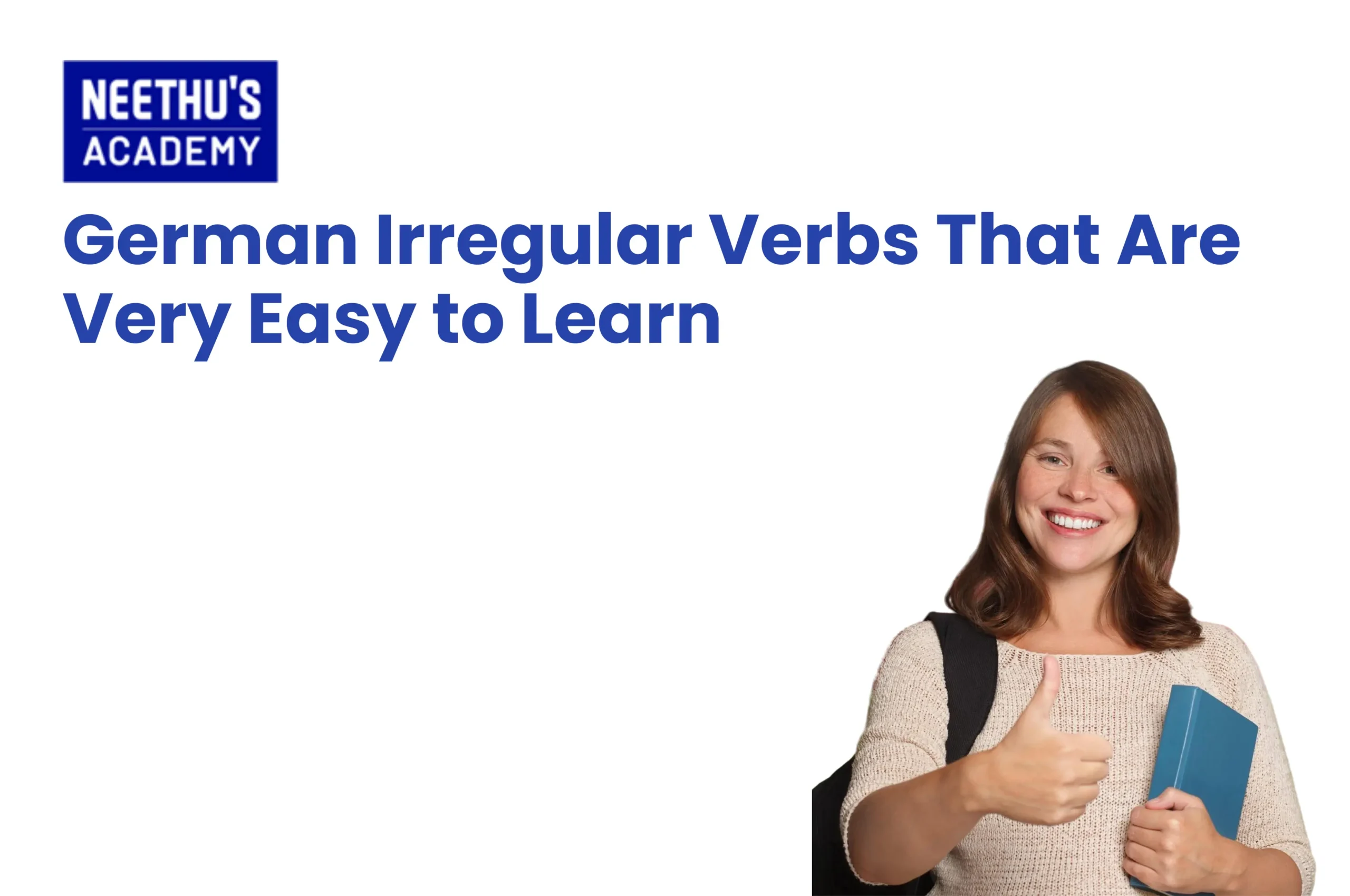 German irregular verbs chart for beginners