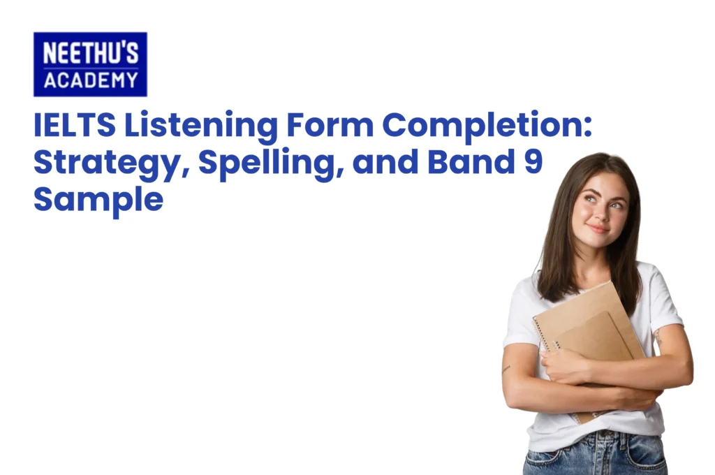 IELTS Listening form completion strategy and Band 9 tips